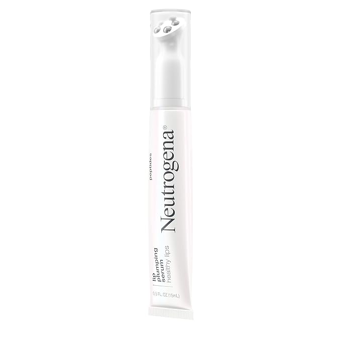 Neutrogena Healthy Lips Plumping Serum, Lip Enhancer with Peptides Nourishes and Promotes the Appearance of Naturally Fuller and Plumper-Looking Lips, 0.5 fl. oz-BrightBean Baby