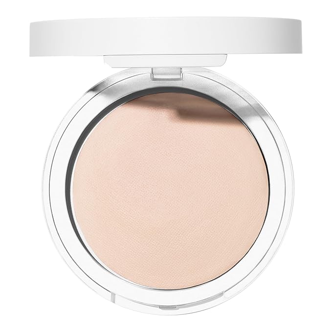 Well People Bio Powder Foundation, Lightweight & Hydrating Foundation For Perfecting & Smoothing Skin, Semi-Matte Finish, Vegan & Cruelty-free, 3W-BrightBean Baby