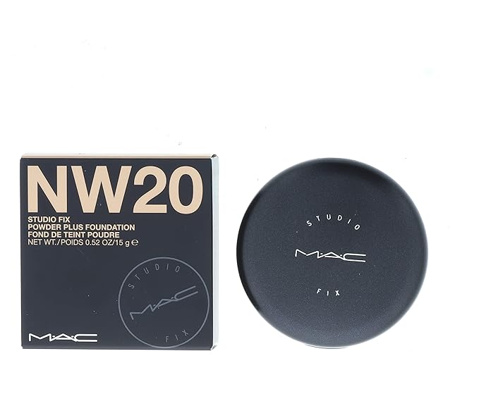 MAC Studio Fix Powder Plus Foundation NW20 - ROSY BEIGE WITH ROSY UNDERTONE FOR LIGHT SKIN (NEUTRAL-WARM) 15 g / 0.52 oz-BrightBean Baby