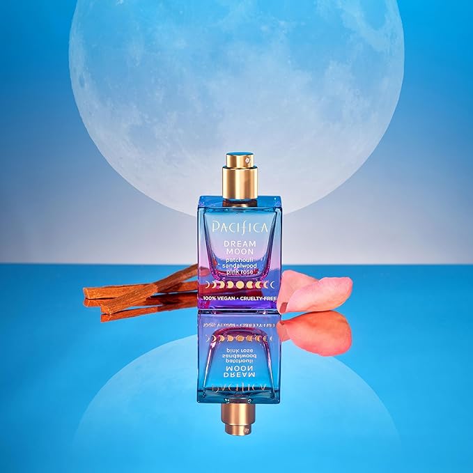 Pacifica Dream Moon Womens Spray Perfume 1 fl oz – Long-Lasting Floral Woody Fragrance for Her - Rose, Patchouli, Sandalwood – 100% Vegan, Cruelty-Free, Phthalate-Free Fragrance-BrightBean Baby