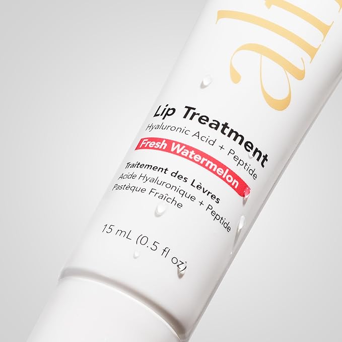 Alfie Hyaluronic Acid Lip Booster -Watermelon Flavor -15ml/0.5 Fl. Oz -Peptide Lip Treatment -Lip Plumper & Filler -Lip Serum & Moisturizer -Lip Volume Hydrating Treatment -Vegan Friendly, Non-Toxic-BrightBean Baby