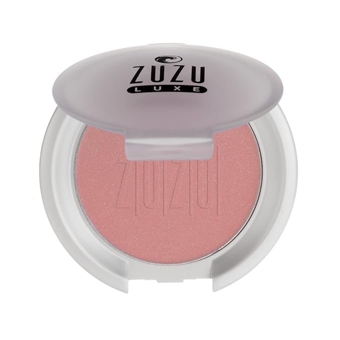 ZUZU LUXE Mineral Blush (Fascination - Lightly Toasted Cinnamon/Warm Shimmer), Natural, Paraben Free, Vegan, Gluten-free, Cruelty-free, Non GMO, 0.1 oz-BrightBean Baby