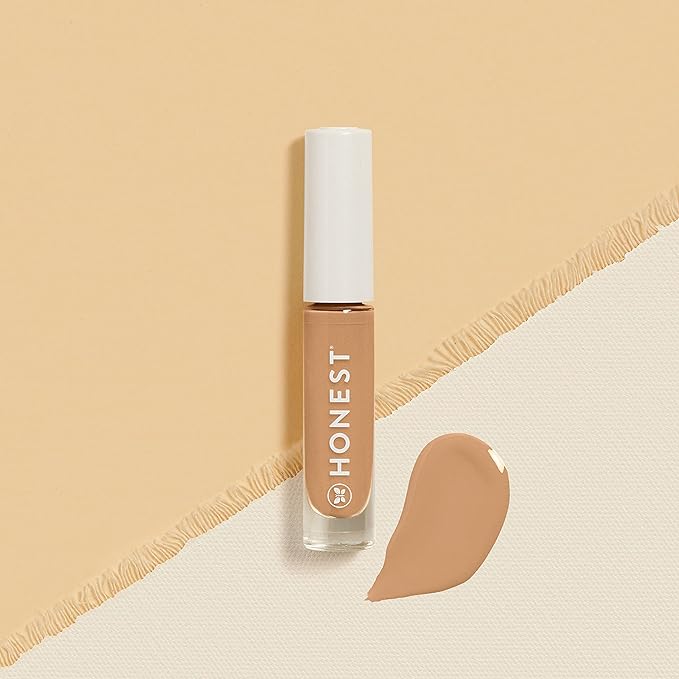 Honest Beauty Fresh Flex Concealer with Niacinamide + Vitamin E + Hyaluronic Acid | Vegan + Cruelty free | Nutmeg, 0.17 fl oz-BrightBean Baby
