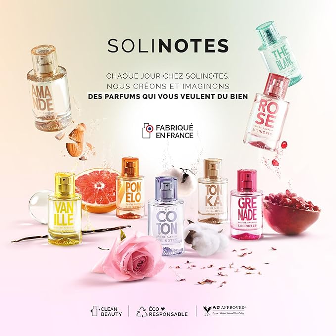 SOLINOTES Tiaré Perfume for Women - Eau De Parfum | Delicate Floral and Soothing Scent - Made in France - Vegan - 1.7 fl.oz