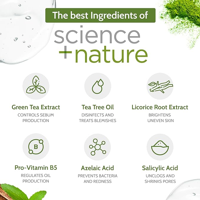 Exposed Skin Care Expanded Acne Treatment Kit - Includes Salicylic Acid Face Wash, Clearing Tonic, Treatment Serum with Benzoyl Peroxide, Clear Pore Serum, Moisture Complex - Made for All Skin Types-BrightBean Baby