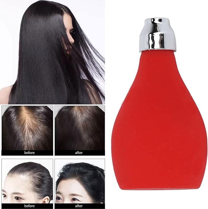ZJchao Empty Spray Powder Bottle Hairdressing Spray Talcum Powder Prickly Heat Powder Silicone Squeeze Powder Bottle Red-BrightBean Baby