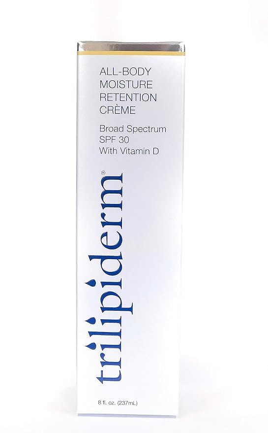 Trilipiderm Moisturizing Sunblock 8oz All Day Hydration for Body and Face, Vitamin D Enriched Broad Spectrum Sunscreen, Two Pack-BrightBean Baby