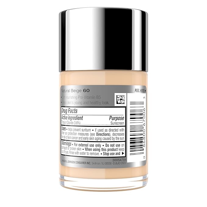 Neutrogena Healthy Skin Liquid Makeup Foundation,Broad Spectrum SPF 20 Sunscreen,Lightweight & Flawless Coverage Foundation with Antioxidant Vitamin E & Feverfew,Natural Beige,1 fl. oz (Pack of 1)-BrightBean Baby