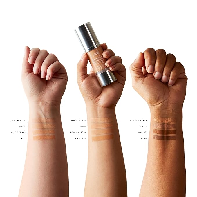 100% PURE Fruit Pigmented Healthy Foundation, Alpine Rose, Liquid Foundation Makeup, Anti-aging, Full Coverage, Matte Finish - 1 Fl Oz-BrightBean Baby