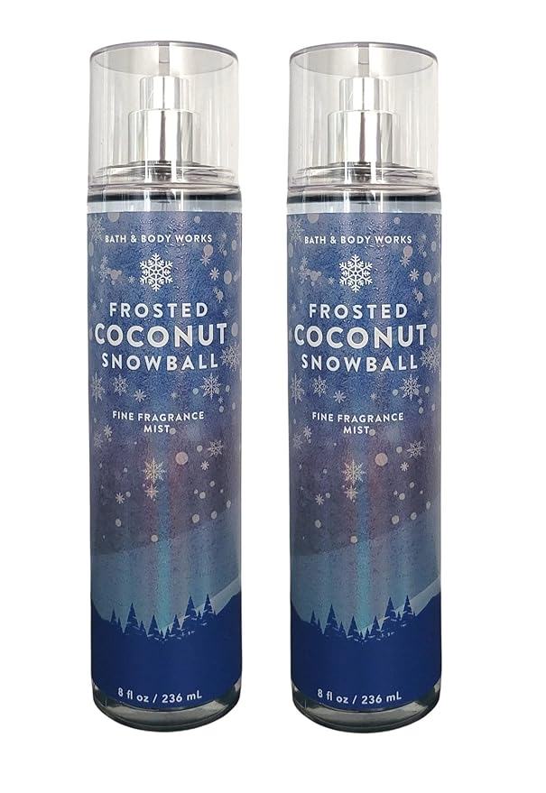 Bath & Body WorksFrosted Coconut Snowball Fine Fragrance Body Mist Gift Set - Value Pack Lot of 2-BrightBean Baby