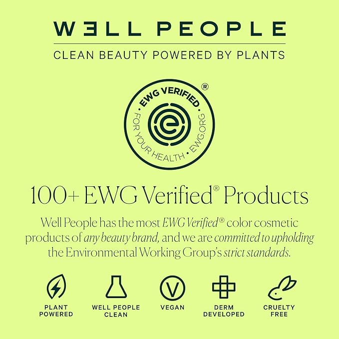 Well People Lip Nurture Hydrating Balm, Lip Balm For Hydration & Vibrant Sheer Color, Soothes & Softens Lips, Vegan & Cruelty-free, Blackcurrant-BrightBean Baby
