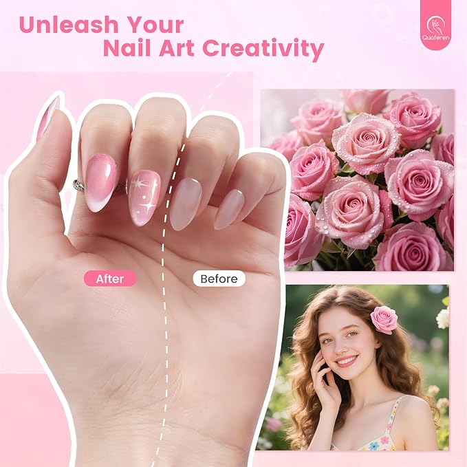 Quaferen Nail Brushes for Nail Art 39PCS Nail Brush Tools Set with Nail Stand Holder 2-in-1 Nail Art Palette Professional Acrylic Nail Brushes Kit for Beginners Home Salon-BrightBean Baby