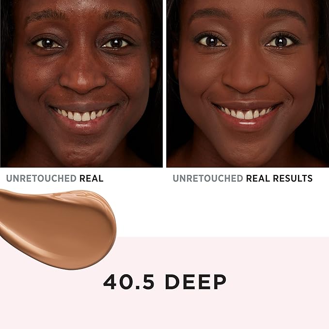 IT Cosmetics Makeup Set - Includes Supersize Bye Bye Under Eye Concealer (40.5 Deep) + Heavenly Luxe Complexion Perfection Concealer Brush (1 fl oz) - with Collagen, Hyaluronic Acid & Antioxidants-BrightBean Baby