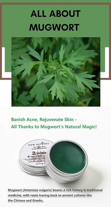40 Days Complete Acne Skin Care Kit.Mugwort Essential Oil Soap -1Pcs,120g-For Moisturize,Balance Skin.-Acne Recovery Ointment for Facial Acne&Pores-2Pcs,16g.-BrightBean Baby
