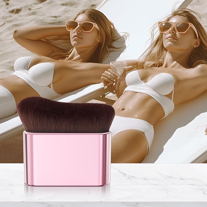 docolor Self Tanner Brush Body Makeup Brush for Flawless Face and Body Makeup, Sunless Tanner Blending Brush Body Brush for Self Tanner, Bronzer, Foundation, Vegan & Cruelty Free-BrightBean Baby