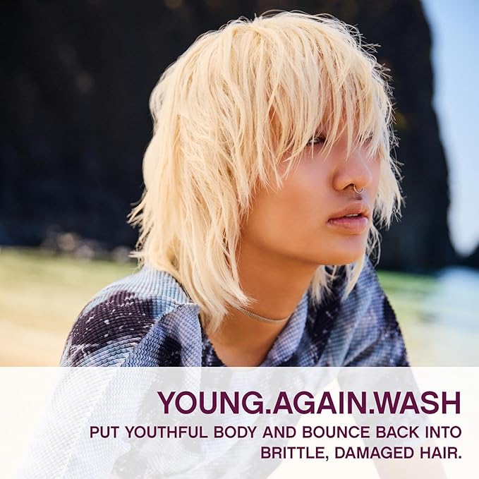 KEVIN.MURPHY YOUNG.AGAIN.WASH - Moisturising Anti-Ageing Shampoo - For Ageing, Damaged & Brittle Hair - Hair Repair - Amino Acids & Lotus Flower Extract - Sulphate & Paraben Free - 250 mL / 8.4 fl oz-BrightBean Baby