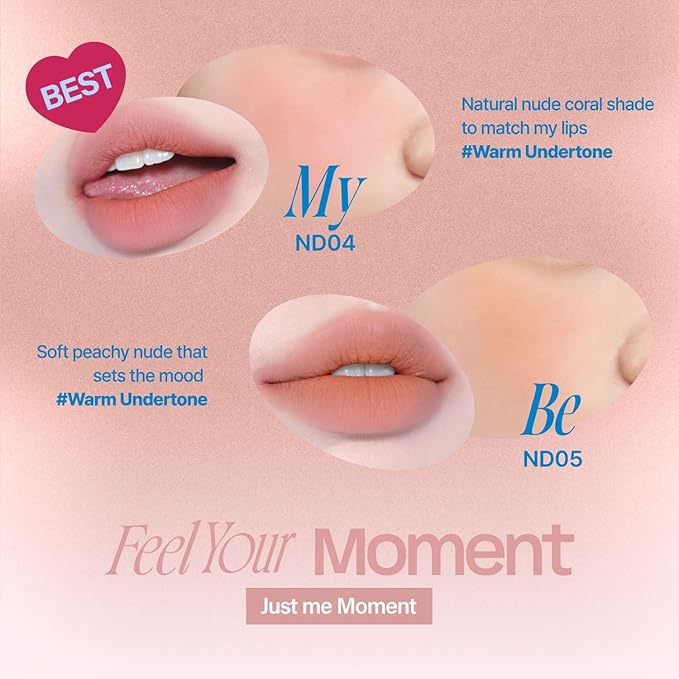 Lip&Cheek Blurry Pudding Pot | Just me Moment - Without | Makeup Blush, Buildable Lightweight, Multi-Use Soft Matte Finish | 5g-BrightBean Baby