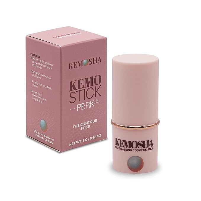 Kemostick Perk – Creamy and Luxurious Liquid Contour Stick – Vegan Cream Contour Balm for All Skin Types – Lightweight Formula with Quick Application – Sweatproof Contour Wand-BrightBean Baby