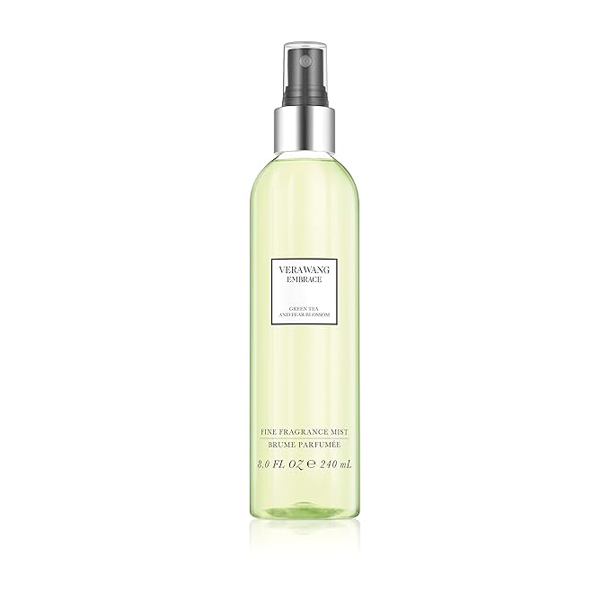 Vera Wang Embrace Body Mist Spray for Women, Green Tea & Pear Blossom, 8 Fluid Oz with Periwinkle and Iris Scent, 8 Ounce Body Mist Spray Passionate-BrightBean Baby