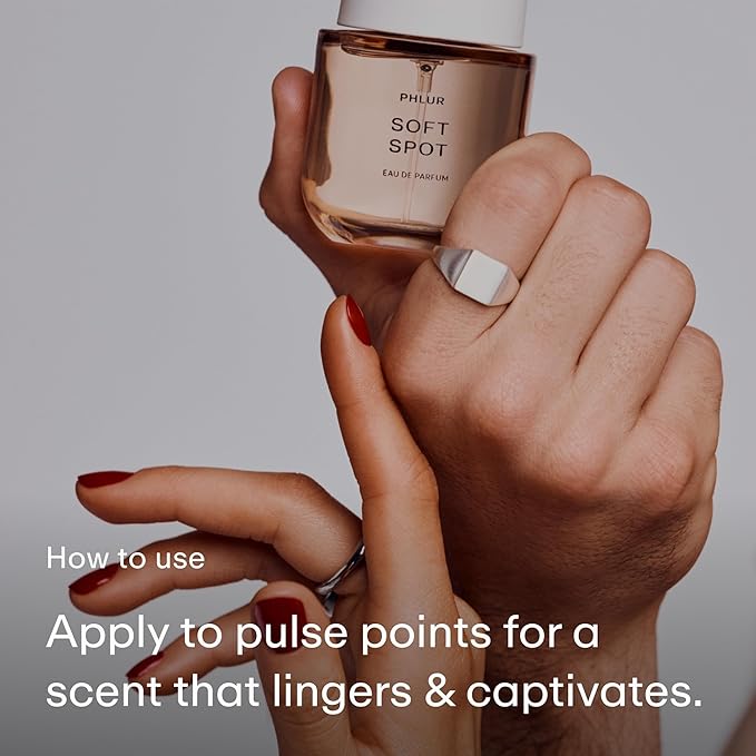 PHLUR Soft Spot Eau de Parfum - Full Size Perfume Fragrance - Floral Amber Musk Perfume with Bergamot, Mandarin, Jasmine, Sandalwood & Vanilla (50mL)-BrightBean Baby