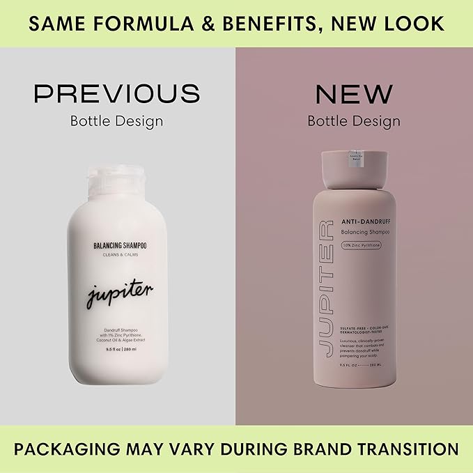 Jupiter Anti-Dandruff Shampoo, Conditioner, & Serum Advanced Set, Physician-Formulated for Dry, Itchy, Oily, Flaky Scalp Care, Color-Safe, Dry Scalp, Sulfate-Free-BrightBean Baby