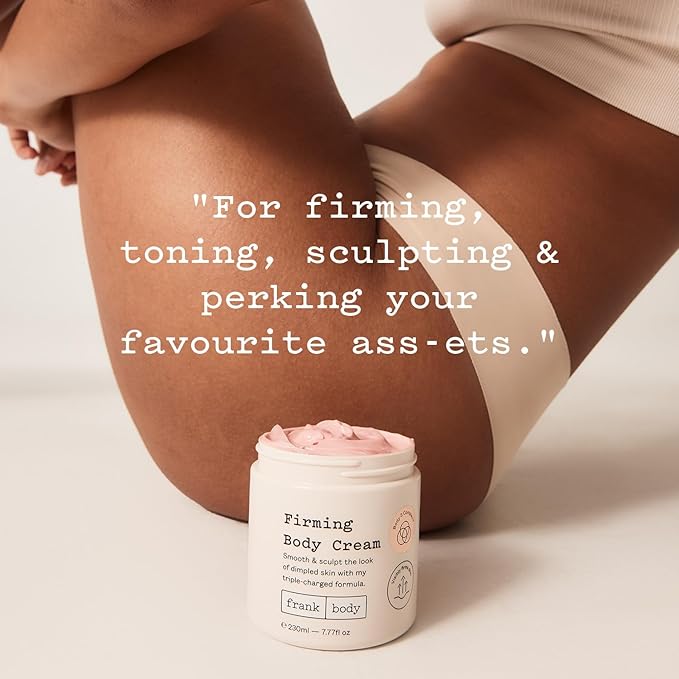 frank body Firming Body Cream | Caffeine & BODY 3 COMPLEX™ to Help Reduce the Look of Dimpled Skin & Stretch Marks | Vegan, Cruelty-Free, Hyper-Hydrating | 200ml-BrightBean Baby