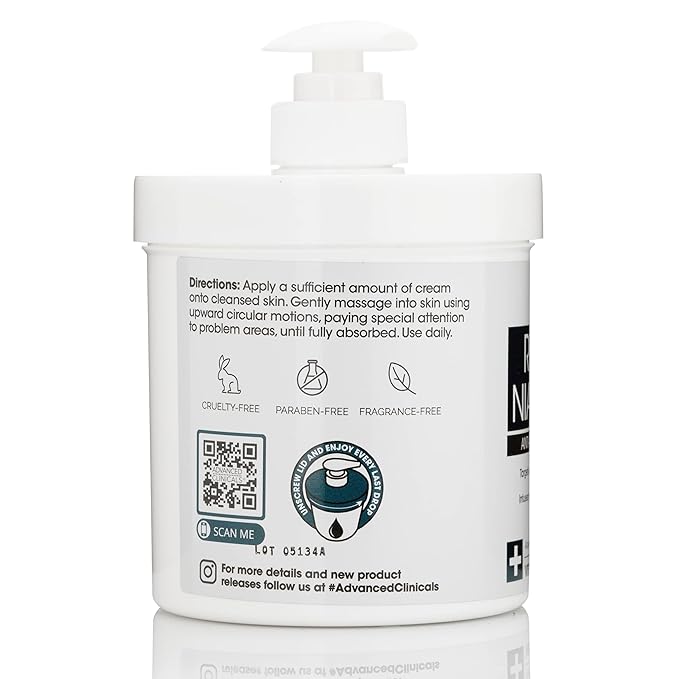 Advanced Clinicals Retinol Body & Face Lotion W/Niacinamide, Dry Skin Face Moisturizer & Crepey Skin Care Treatment, Anti Aging Retinol Cream Reduces Look Of Wrinkles, Sagging Skin, & Age Spots, 2PC-BrightBean Baby