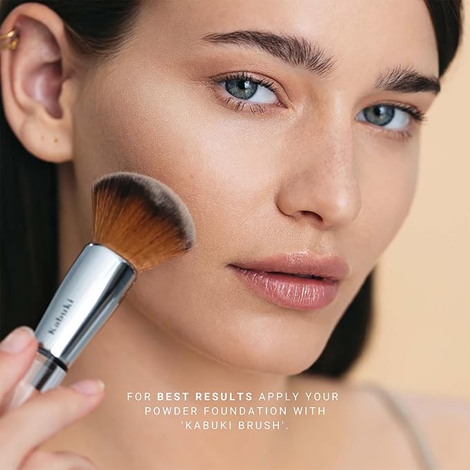 Mineral Powder Foundation - Longwear, Lightweight, Smooth Powder Formula - Blurring, Skin-Perfecting Finish - Vegan and Cruelty Free Formula - 025 Siv - 0.25 oz-BrightBean Baby