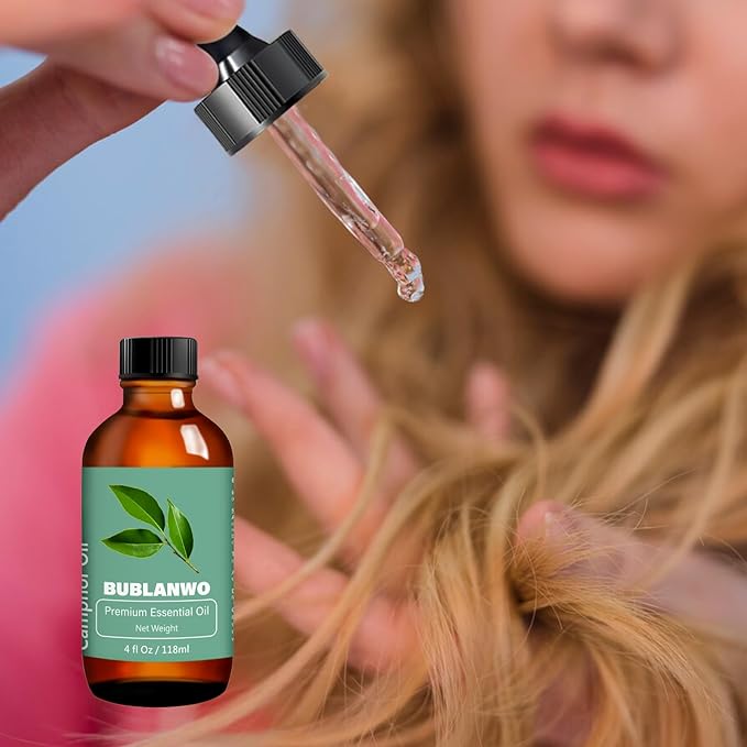 Organic Camphor Essential Oil for Damaged Hair Water Toner Spray for Face Skin Care Soaps Skin Hydration Bath Facial Mist Toner 118 ml-BrightBean Baby