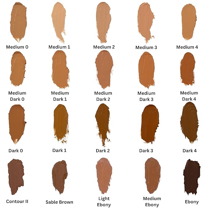 Mehron Makeup CreamBlend Stick | Face Paint, Body Paint, & Foundation Cream Makeup | Body Paint Stick Perfect for Halloween .75 oz (21 g) (Medium Dark 1)-BrightBean Baby