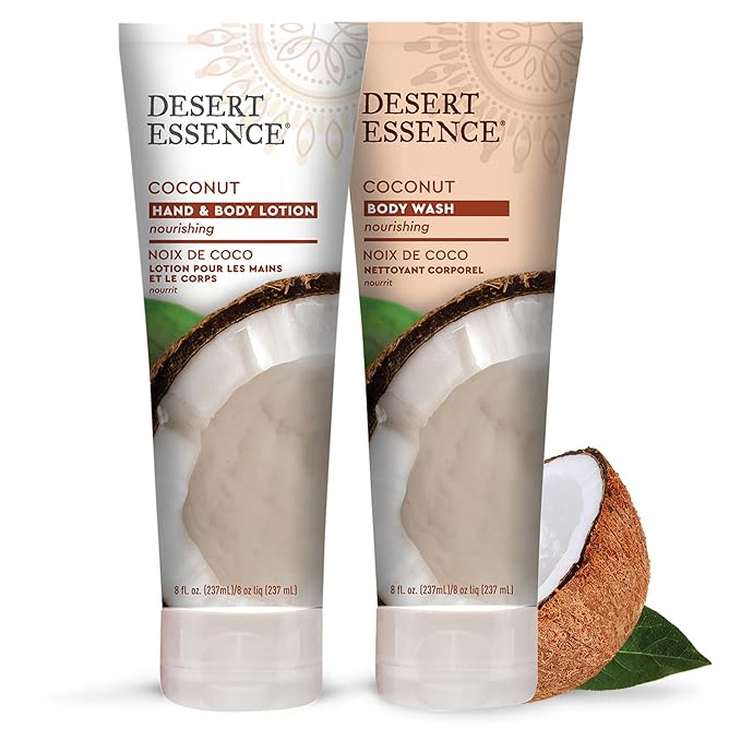 Desert Essence Organic Coconut Hand and Body Lotion 8 fl. oz.-BrightBean Baby