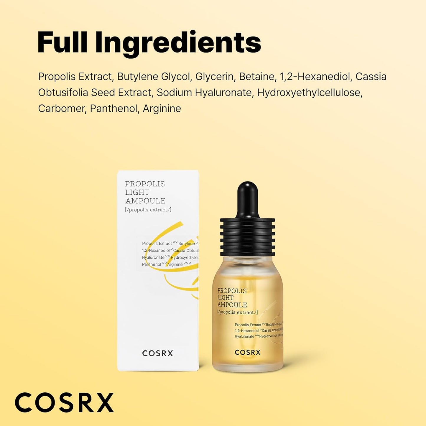 COSRX Propolis Ampoule, Glow Boosting Serum for Face with 73.5% Propolis Extract, 1.01fl.oz/30ml, Hydrating Essence for Sensitive Skin, Fine Lines, Uneven Skintone, Korean Skincare-BrightBean Baby