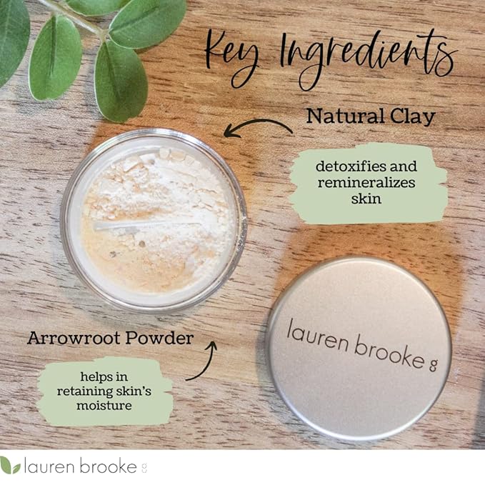 Lauren Brooke Cosmetiques Translucent Finishing Powder, Natural and Organic Makeup 9gram-BrightBean Baby