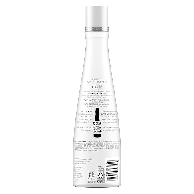 Nexxus Clean and Pure Clarifying Shampoo With ProteinFusion, For Nourished Hair Paraben-Free 13.5 oz-BrightBean Baby