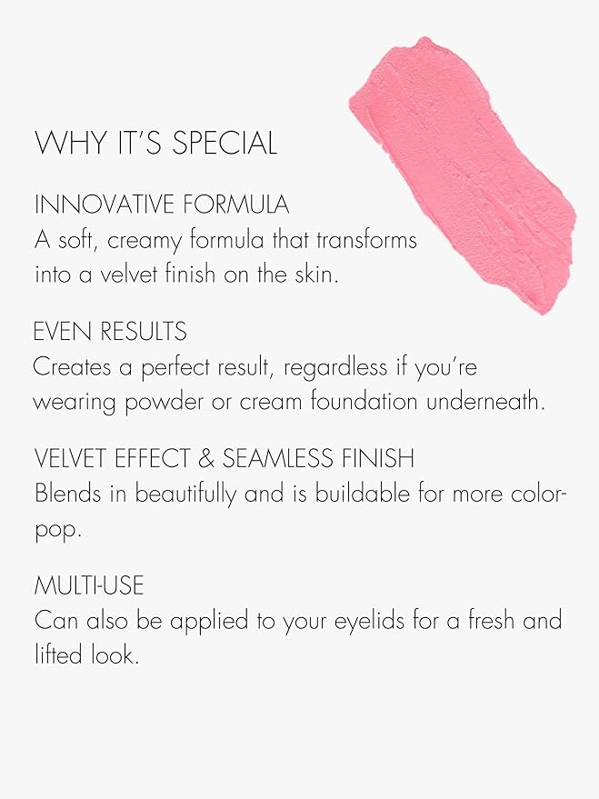 SWEED - Air Blush Cream | High Pigmented, Velvet Finish | Vegan, Cruelty-Free, Clean Beauty (Doll Face, 1.4 oz | 40 g)-BrightBean Baby