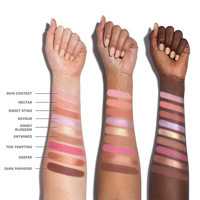 Morphe Forbidden Honey Artistry Palette - Foil-Effect Eyeshadow Palette with Matte, Shimmer & Foil Finishes - Pink & Brown Eyeshadow with Luminous Payoff (0.35 oz)-BrightBean Baby