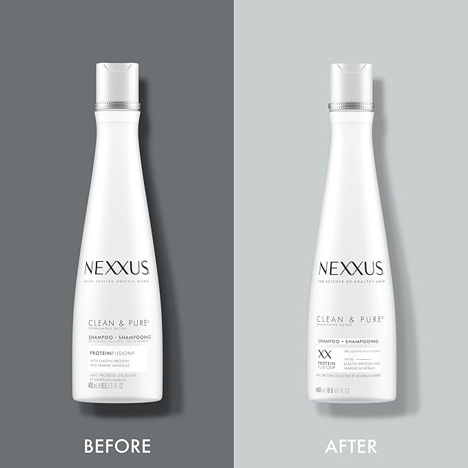 Nexxus Clean and Pure Clarifying Shampoo With ProteinFusion, For Nourished Hair Paraben-Free 13.5 oz-BrightBean Baby