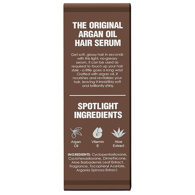 HerStyler Advanced Argan Oil Hair Serum for Women - Anti Frizz Serum for Hair - for Frizzy, Dry and Damaged Hair - Nourishing - 2.36 Fl Oz / 70 Ml (3 Pack)-BrightBean Baby