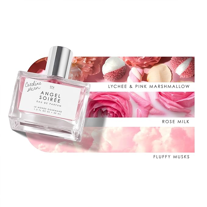 Le Monde Gourmand Angel Soirée Eau de Parfum - 1 fl oz (30 ml) - Lychee, Pink Marshmallow, Rose Milk Perfume Notes-BrightBean Baby