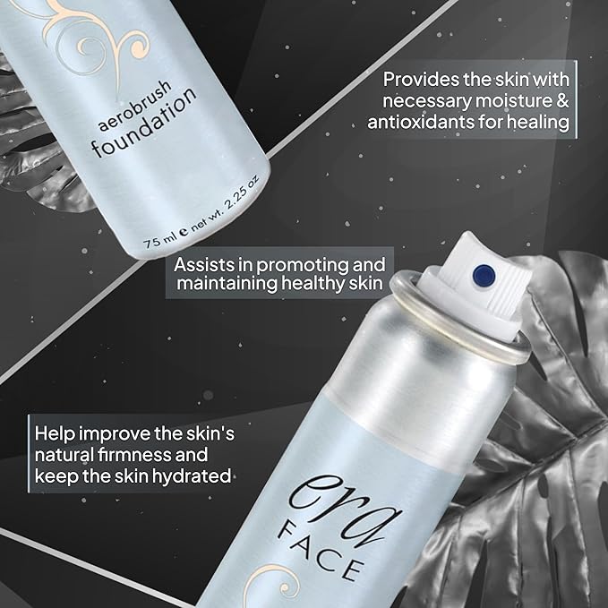 ERA Beauty ERA Face spray makeup (R2 Ivory, 2.25 oz) - airbrush foundation, everyday, buildable, professional spray on cosmetics-BrightBean Baby