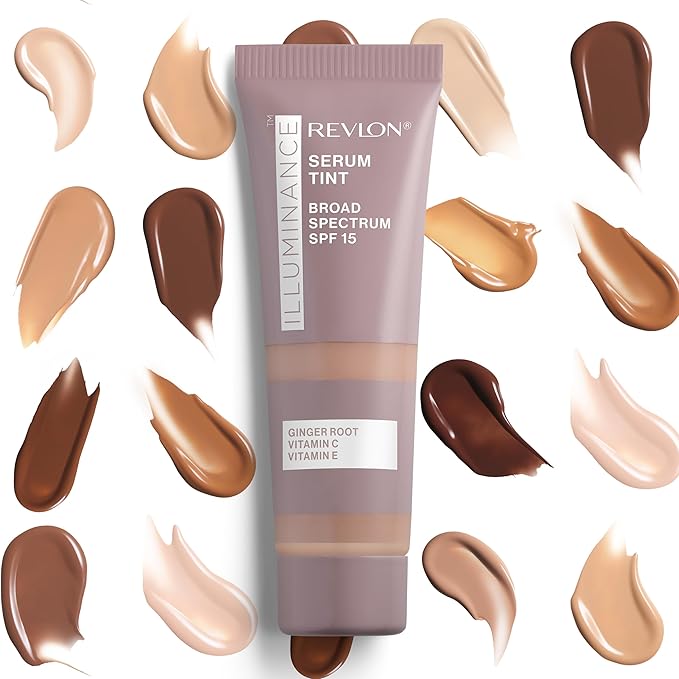 Revlon Illuminance Tinted Serum, Triple Hyaluronic Acid, Evens Out Skin Tone Over Time and Hydrates All Day, SPF 15, 213 Light Natural, 0.94 fl oz.-BrightBean Baby