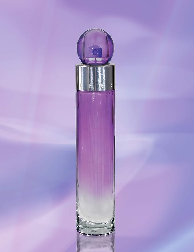 Perry Ellis 360 Purple Women 3.4oz EDP Spray, 7.5ml EDP Mini Spray, 4oz Body Mist, 3oz Shower Gel 4 Pc Gift Set-BrightBean Baby