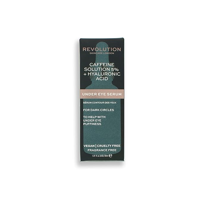 Revolution Skincare Targeted Under Eye Serum - 5% Caffeine, Clears Blemishes, Exfoliates the Skin and Reduces Blackheads, Vegan & Cruelty Free, 250ml-BrightBean Baby