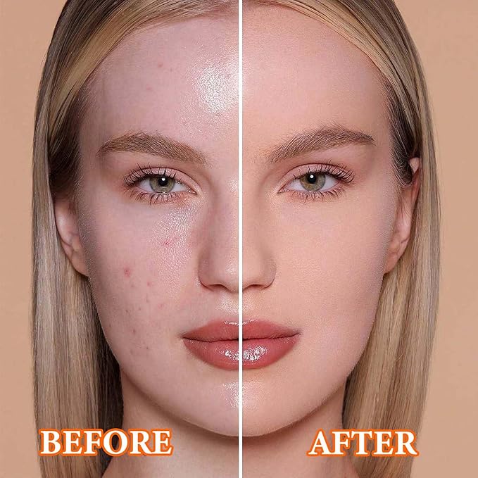 Oil Control Loose Face Powder,Translucent Setting Powder With a Powder Puff Long Lasting Makeup Covering Blemishes Brightens Skin Tone,Natural Matte Loose Powder for Women(2)-BrightBean Baby