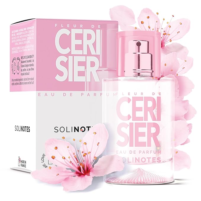 SOLINOTES Cherry Blossom Perfume for Women - Eau De Parfum | Delicate Floral and Soothing Scent - Made in France - Vegan - 1.7 fl.oz-BrightBean Baby