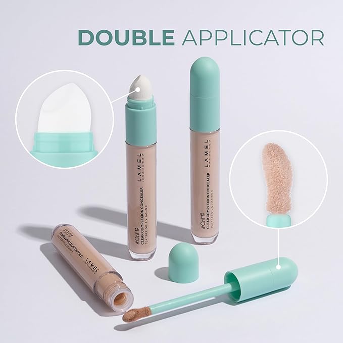 LAMEL OH my Clear Face Concealer - Vitamin E & Tea Tree Extract - Skin Care, Moisturizing & Waterproof - Anti-Aging Formula - Brightening & Protection, 405-0,23 fl.oz-BrightBean Baby