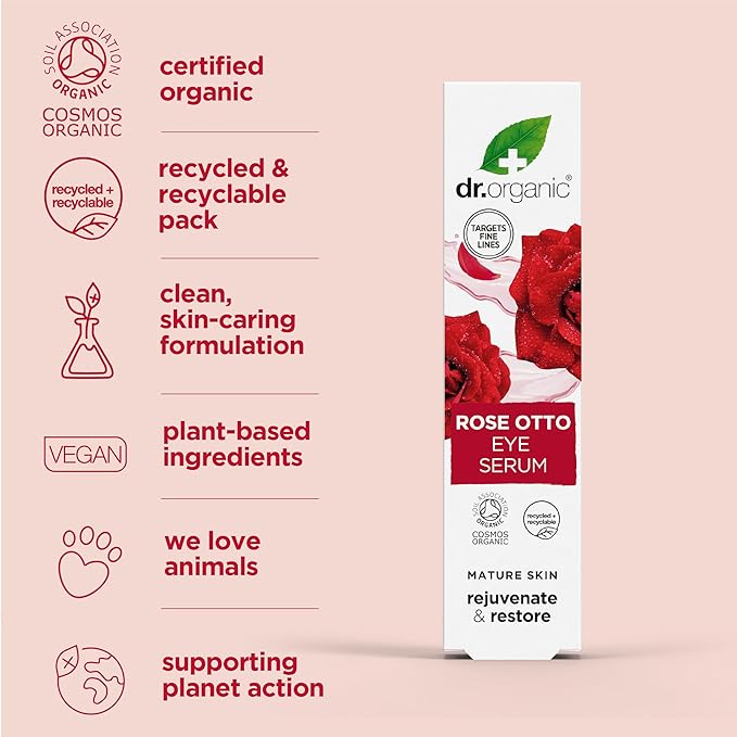 Organic Doctor Rose Otto Eye Serum, 0.5 Fluid Ounce-BrightBean Baby