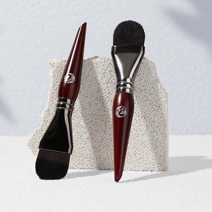 ENERGY Foundation Brush for Liquid Makeup DIY Facial Mask Premium Soft Bristles Contour Face Brush for Blending Liquid, Cream, Eye Mask, Under Eye Concealer Vegan Flat Cosmetic Makeup Tool-BrightBean Baby