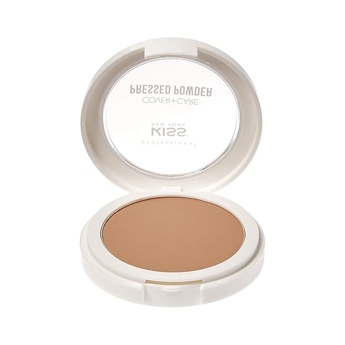 KISS Cover and Care Acne Control Pressed Powder Shine Free Face Light Weight Makeup Setting Powder - APP325 (Toffee)-BrightBean Baby