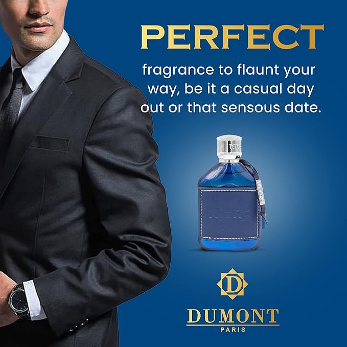 Nitro Blue Eau De Parfum - Uplifting Floral & Woody Fragrance - 3.4 Fl Oz-BrightBean Baby